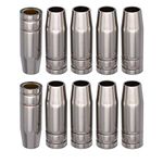 15AK MB15 MIG MAG CO2 Welding Torch of Conical Nozzle & Shield Cup & Gas Nozzle 10pk