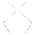 2 PCS Dowsing Rods, 99.9% Copper Dowsing Rods Spiritual Tool for Ghosts Hunting Treasure Hunting Equipment, Rose Gold Divining Rods Dousing Rods for Divining Water, Buried Items Keepatin