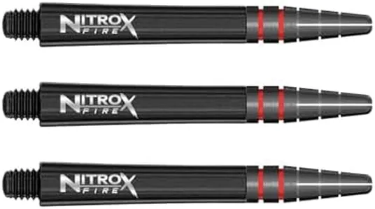 RED DRAGON Nitro Xfire Medium Dart Stems (Shafts) - 2 Sets per Pack (6 Stems in Total)