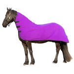 RESISTANCE Long Lasting & Warm Soft Fleece Contour Cooler for Horse (X-Large (80"-82"), Purple)