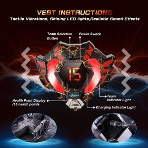 VATOS Rechargeable Laser Tag Set – Multiplayer Infrared Blasters