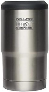360 Degrees Stainless Steel Vacuum Insulated Beer Cozy Stainless Steel Vacuum Insulated Beer Cozy Silver, Unisex-Adult, Silver