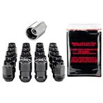 MCGARD 84538 Black (M12 x 1.5 Thread Size) Bulge Style Cone Seat Wheel Installation Kit for 5-Lug Wheels