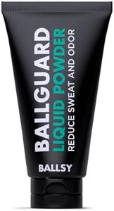 Ballsy Groin Deodorant for Men, Ballguard, Anti-Chafing, Anti-Itch, Anti-mess Groin Cream, Quick Drying Liquid Powder, Baby Powder Replacement, Protects from Sweat, Odor, and Irritation 3.4 oz