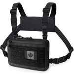 WYNEX Tactical Chest Rig Bag of Laser Cut Design, Molle Chest Pouch Utility Recon Kit Bag Tactical Combat Chest Pack Airsoft