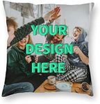 SSKBJTBDW Custom Pillow Case, Design Photos or Text Customize Throw Pillowcase, Two-Sides Printed Cushion Covers, Personalized Pet Photo Pillow, Love Photo Throw Pillow (16x16)