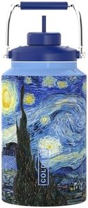 Coldest 128 oz Tumbler with Handle and Straw - 100% Spill Proof Tumbler with Straw (3 Lids) - Stainless Steel Insulated Leakproof Tumblers for Women & Men - Cup Holder Friendly - 128 oz (Starry Night)