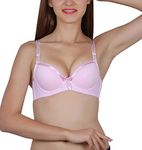 Brachy Women's Padded Underwired Push up Bra BCA_PULN02F_32B_Baby Pink