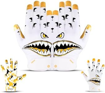 LISAAZ Limited Edition Football Gloves Fit Youth Football Gloves Tacky Football Gloves Men, Football Gloves for Kids 8-12 Receiver Gloves Adult/Football Gloves Youth
