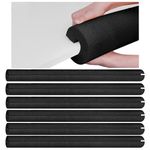 Hanaive 6 Pcs Pre Slit Clamp Foam Protection Insulation Foam Tubes for Padding Jumbo Pool Noodles Foam Large Foam Tube for Swimming Floating Craft Projects Padding Bumper(40 x 3.5 x 1 Inch,Black)