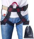 Climbing Harness Oumers Safe Seat Belts For Mountaineering Outward Band Fire Rescue Working on the Higher Level Caving Rock Climbing Rappelling Equip Women Man Child Half Body Guide Harness