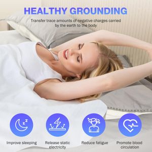 King Size Grounding Fitted Sheet – 10% Silver, Organic Cotton, Gray, 80x78x15”