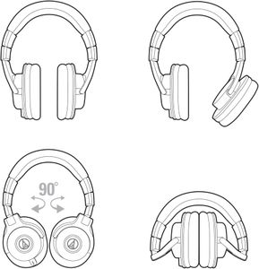Audio-Technica M40x Over-Ear Headphones – Black