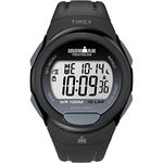 Timex Men's T5K608 Ironman Essential 10 Full-Size Black/Gray Resin Strap Watch