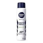 NIVEA MEN Sensitive Protect Anti-Perspirant Deodorant Spray (250ml), Men's Deodorant with 48H Sweat and Odour Protection, Antiperspirant for Men with Chamomile Extracts (Pack of 6)