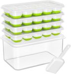 DOQAUS Ice Cube Tray with Lid and B