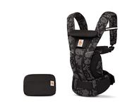 Ergobaby Omni Breeze Carrier for Newborns, from Birth to 20.4 kg, 4 Positions, SoftFlex Mesh, Ergonomic Baby Front-Inward and Back Carry Position, Onyx Blooms