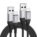 Long USB C Cable 2M+3M,Type C Charger Cable Lead Fast Charing for Samsung Galaxy S22 S21 S20 Plus Ultra Fe 5G S10,Note 10 9 8,PS5 Controller,Sony Xperia XZ,Xiaomi Mi 11 10T,Redmi Note 9 10 Pro