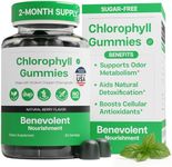 Benevolent Nourishment Chlorophyll Supplement, Detox & Immune Support, Internal Deodorizer, Gummies
