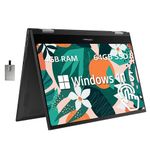 ASUS VivoBook Go 14 Flip Thin and Light 2-in-1 Laptop, 14" HD Touchscreen Display, Intel Celeron N4500, 4GB RAM, 64GB eMMC, Intel HD Graphics, Quiet Blue, Win 11 S, 128GB Hotface USB Card