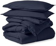 Bare Home Comforter Set - Oversized Queen Size - Ultra-Soft - Goose Down Alternative - Premium 1800 Series - All Season Warmth (Oversized Queen, Midnight Blue)