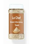 Le Chef Premium Brewer's Yeast for Making Wine 100GM | Fast Fermentation Wine Yeast | High Tolerance 15% V/V | Yeast for Making Wine