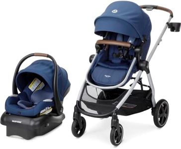 Maxi-Cosi Zelia™ Luxe 5-in-1 Modular - Baby Travel System Car Seat and Stroller, Infant Car Seat and Stroller Combo, Baby Car Seat and Stroller Combo in New Hope Navy
