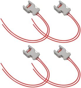Taesayl 4 conectores hembra para inyector diésel DELPHI DJ70229A-3.5-21 con cable Delphi 240PC024S8014 Cable Conector con carretilla de cable FCC