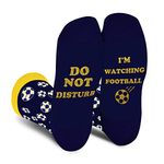 Funny Football Socks for Men Teens Boys-Do Not Disturb I'm Watching Football Socks Fathers Day Novelty Gifts for Dad Husband Fun Socks -Football Lovers Valentines Crazy Gifts Stocking Fillers