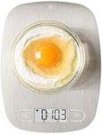 GreaterGoods Digital Food Weight Scale, Grams and Ounces (Stainless Steel)