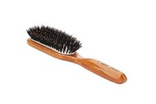 Bass Brushes, Professional Style, Hair Brush, Cushion 100% Wild Boar Bristles, Wood Handle, 1 Hair Brush by Bass Brushes