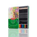 Derwent Academy Colouring Pencils, Set of 12 in Tin Box, Blendable Multicolour Artist’s Pencils, Ideal for Colouring, Drawing & Illustration, Premium Hobbyist Quality, 2301937