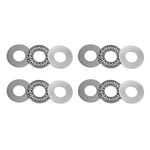 uxcell AXK1226 Thrust Needle Roller Bearings with Washers 12mm Bore 26mm OD 2mm Width 4pcs