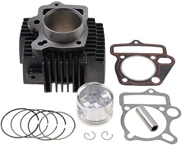 GOOFIT 52.4mm Engine Cylinder Big Bore with Piston Kit and Gaskets Replacement for Lifan 125cc LF125 Horizontal Engines Dirt Pit Bike ATV