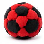 Hacky Sack Soccer Footbag Sacks, Soft Plush Footbags for Adults Kids, Crochet Foot Bag Balls, Beginner Kicking Game for Indoor Outdoor Play & Balance Coordination Training (C)