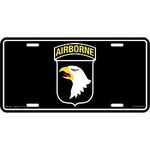 US Military Armed Forces License Plate - U.S. Army - United States Army 101st Airborne Eagle & W