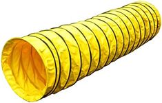 Cool Runners Agility Tuff Tunnel 10' Long, 8" Pitch Manufactured from Rugged 16oz PVC - Ideal for Home Practice, Yellow