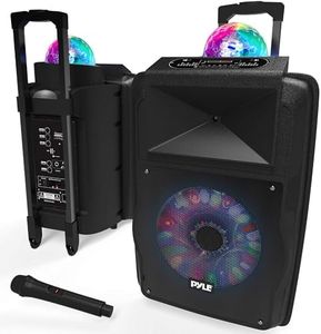 Pyle 700W Wireless PA Speaker System with Microphone