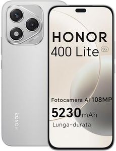 HONOR 400 Lite 5G Smartphone,8GB RAM 256GB Memoria Dual SIM NFC, 5230 mAh,108MP con pulsante AI telefono Android 15, 6.7 pollici AMOLED Eye-Care Display, IP64&SGS, Velvet Grey [Versione italiana]
