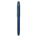 Sheaffer 100 9371 Satin Blue Rollerball Pen With PVD Blue Trim | Personalized Pen with Name Engraved