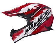 Wulfsport Off Road Pro Motocross Helmet Adult Motorcycle Motorbike Helmets Red L (59-60cm)