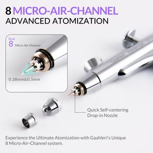 Gaahleri Dual-Action Airbrush Kit – Silver