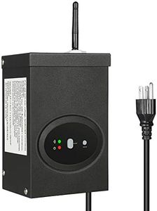 DEWENWILS 120W Smart Wi-Fi Low Voltage Transformer, Schedule and Timer, Compatible with Alexa and Google Home, 120V AC to 12V AC, Weatherproof for Landscaping Light, Spotlight, Pathway Light
