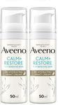 Aveeno Face CALM+RESTORE Re-Hydrating Night Cream, Intensely Nourishes, With Shea Butter & Prebiotic Oat, For Sensitive Skin, Fragrance Free, 50ml (Pack of 2)