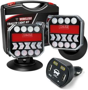 NeaLia Wireless Trailer Lights with Status Receiver, Magnetic, IP67, LED