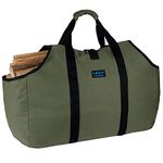 Large Log Carrier, Water Resistant Durable Canvas Log Tote Holders for Fireplace, Firewood Log Carrying Storage with Handle for Indoor Outdoor Camping(35.5x17 Inch)