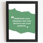 Craftolive Doctor Quote Framed Poster for Wall Decor, Clinic, Hospital, Gift Wall Frame