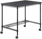 Safco Products Home Office Computer Wire Desk, Steel Frame, Black