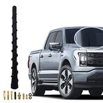OSIFIT Black Spiral Antenna 7 Inch Universal Antenna Toppers Waterproof PVC Rubber Very Flexible Retrofit Antenna, for Trucks, Cars, SUVs