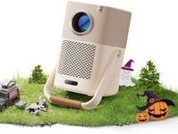 【Sound by JBL & Built-In 2.5H Battery】Portable Projector,450ANSI Native 1080P Projector,Auto Focus&Keystone,Smart Screen,WiFi 6 Bluetooth Outdoor Projector 50% Zoom for Home Cinema,Bedroom